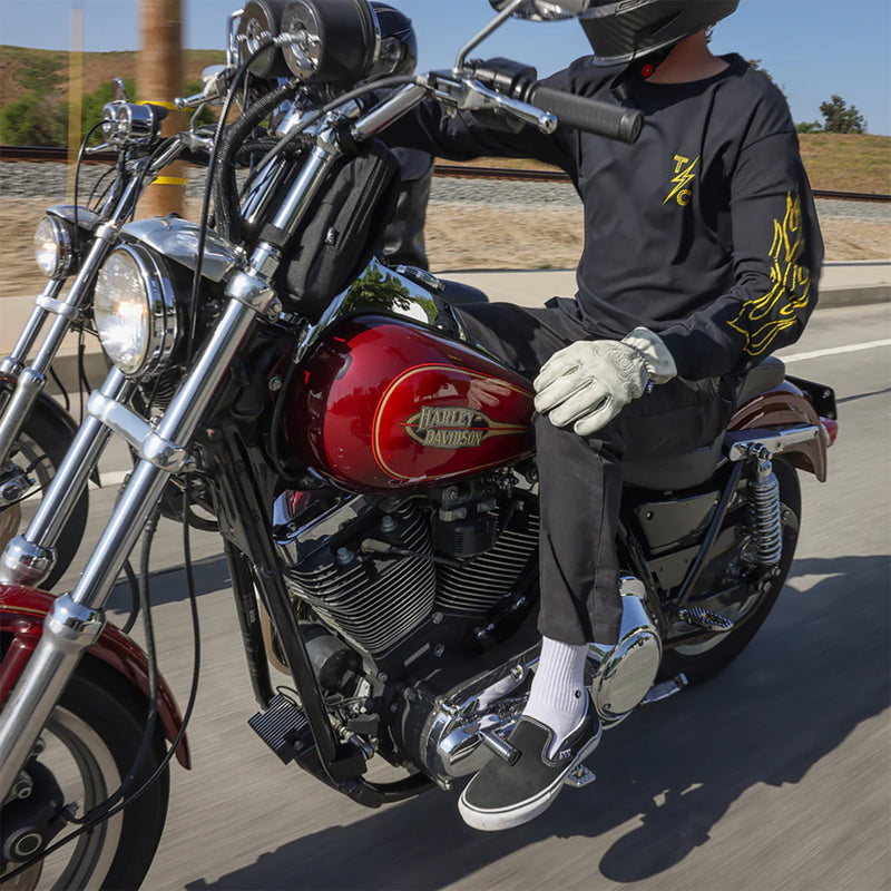 THRASHIN SUPPLY CO. Roper Leather Gloves Bone - White