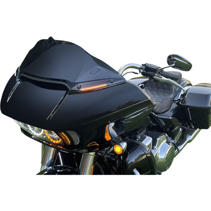 Custom Dynamics Windshield Trim - CD-RG-WT-AW2-B For Harley Road Glide 2015-2025