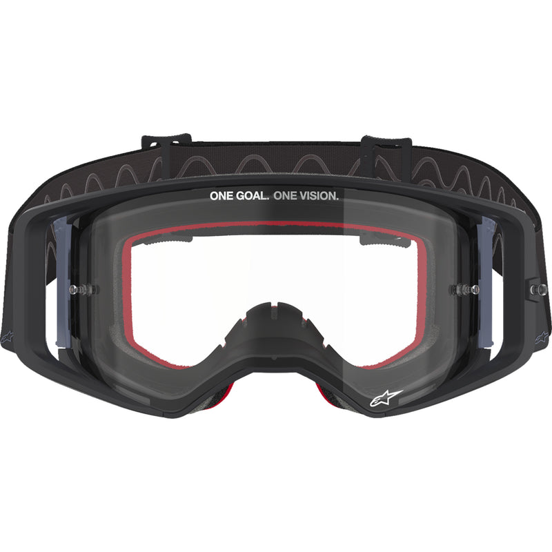 ALPINESTARS GOGGLES 2601-3767 5100125-1507 Supertech Corp Goggle Supertech Goggle - Corp - Black/Gray - Clear