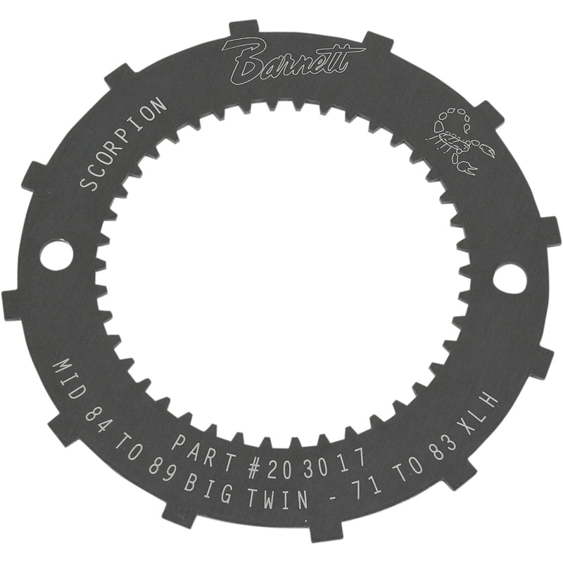 Barnett Scorpion Lock Plate - 638-30-80086 For Harley Motorcycles 1971-1983