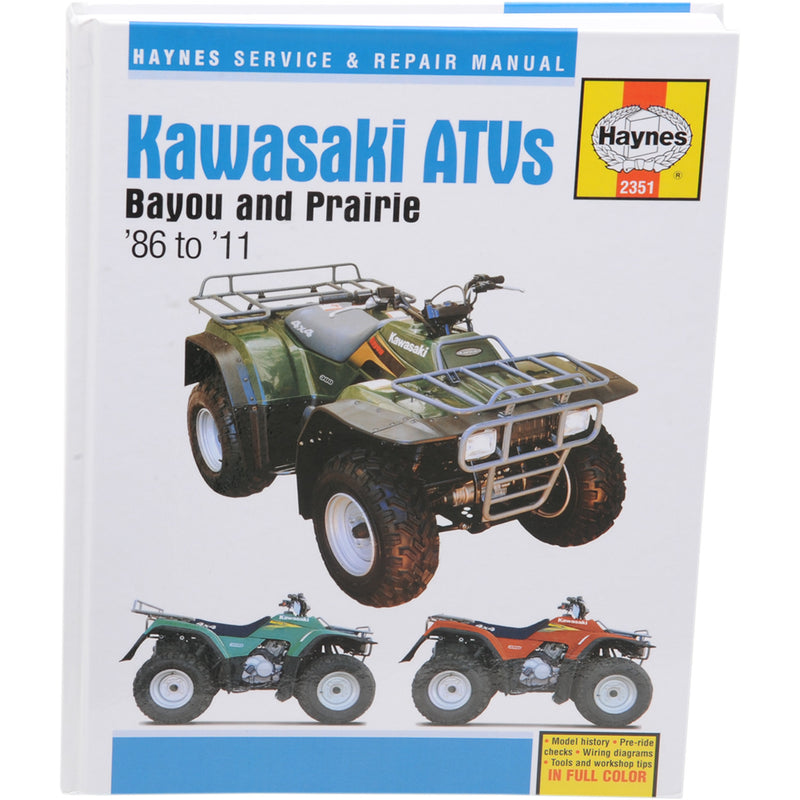 Haynes Service Manual - M2351 Kawasaki ATVs 1986-2003