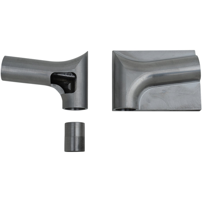 FAT BAGGERS INC. 0601-4746 9050101-1/4" EZ Install Pointed Top Handlebar - 10" - Chrome