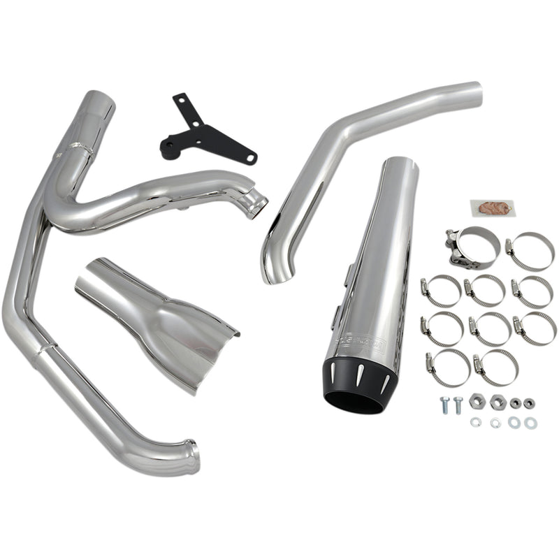 Bassani Xhaust Road Rage 2-Into-1 Exhaust System - 1S94R For Harley Softail 2018-2024