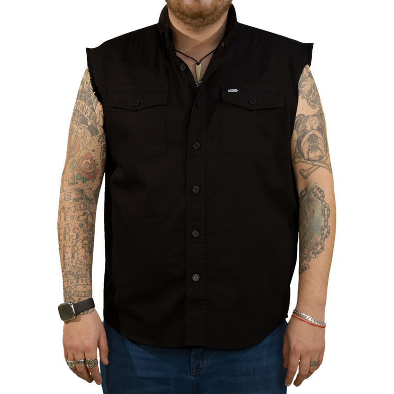 LETHAL THREAT 3040-3384 CO60213XXL USA Skull Melt Sleeveless Shirt black - 2xl
