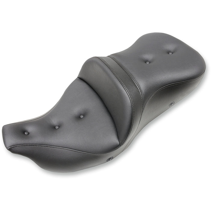 SADDLEMEN 0801-1046 808-07B-183HCT Extended Reach RoadSofa™ Seat - Pillow Top - Heated - without Backrest - '08-'23 FL