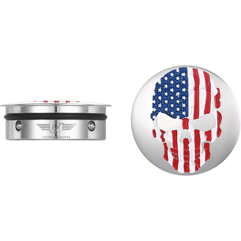 Figurati Designs Cover - FD24-AFSKULL-SS For Harley Motorcycles 1980-2026