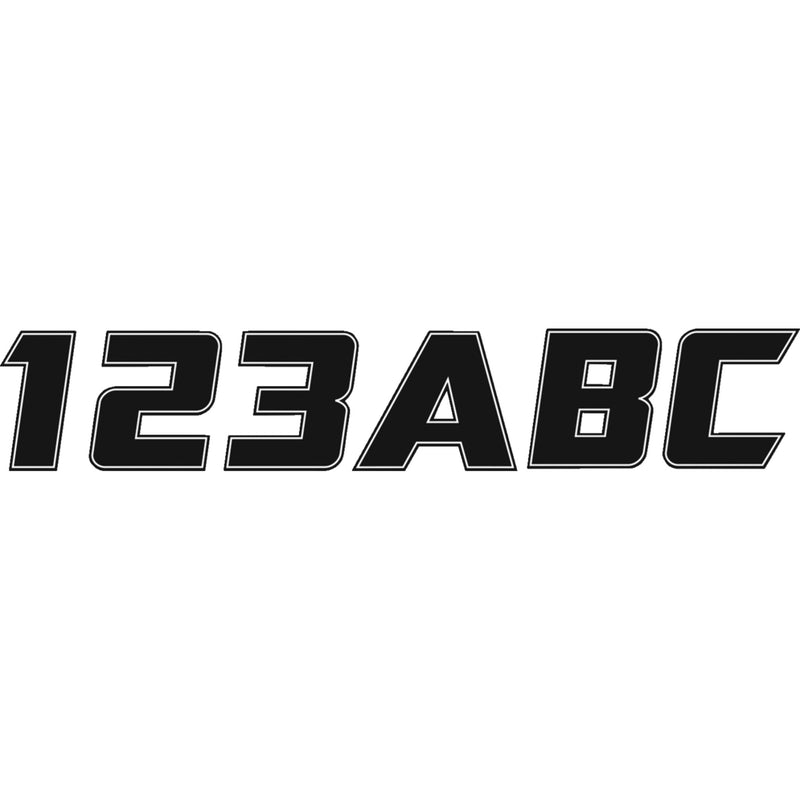HARDLINE 4320-1998 BLACK900 Professional Registration Decal Installation Kit Decal Registration Kit - Black