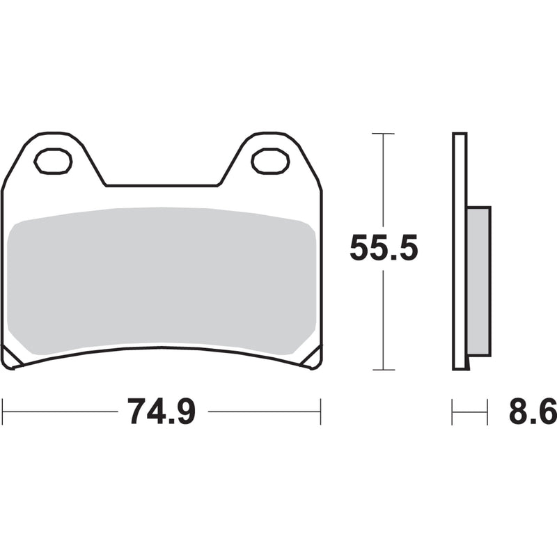 Sbs Brake Pad - 706HS For Ducati Motorcycles 1997-2015 | Moto Guzzi Motorcycles 2001-2021 | KTM Motorcycles 2012-2024 | MV Agusta Brutale 2009-2016