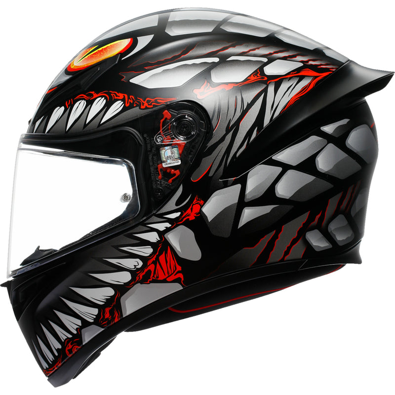 AGV K1 S Lyzard Helmet - Matte Black/Gray/Red