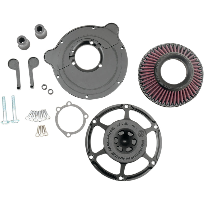 Performance Machine (pm) Max HP Air Cleaner - 0206-2078-SMB For Harley Motorcycles 1993-2017