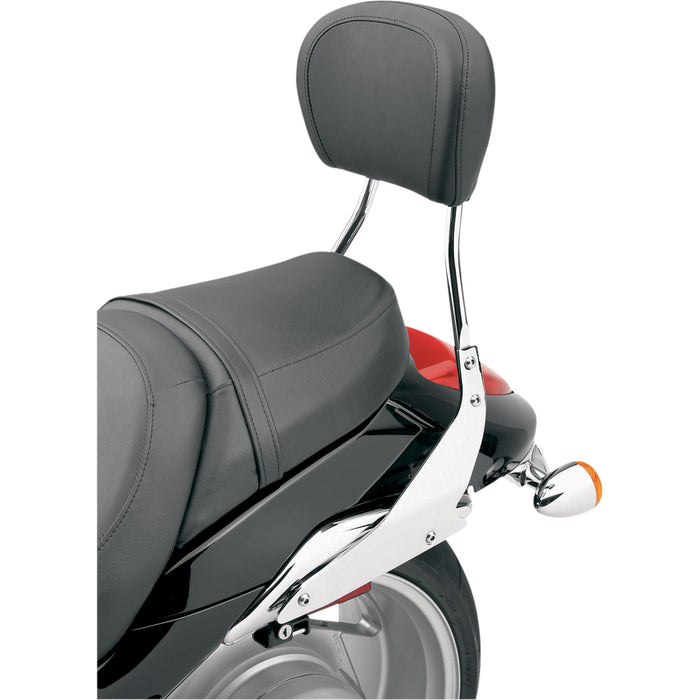 COBRA 1501-0206 02-7845 Round Sissy Bar Kit Sissy Bar - Tall - Chrome - VZR 1800