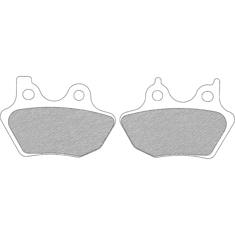 Drag Specialties Brake Pad - 1721-0882 For Harley Motorcycles 2000-2007