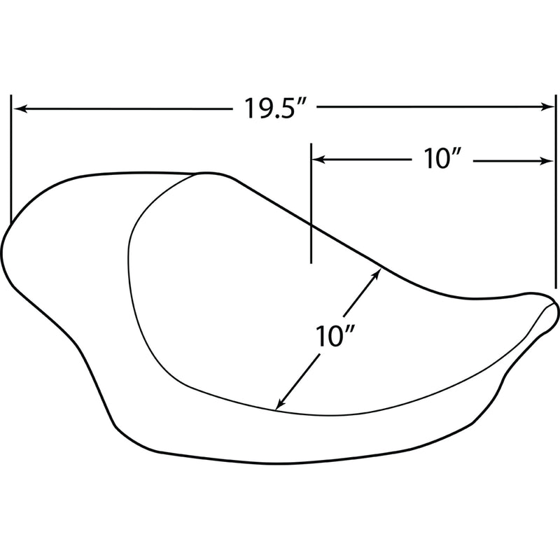 Drag Specialties 3/4 Seat For Harley Sportster 2004-2022