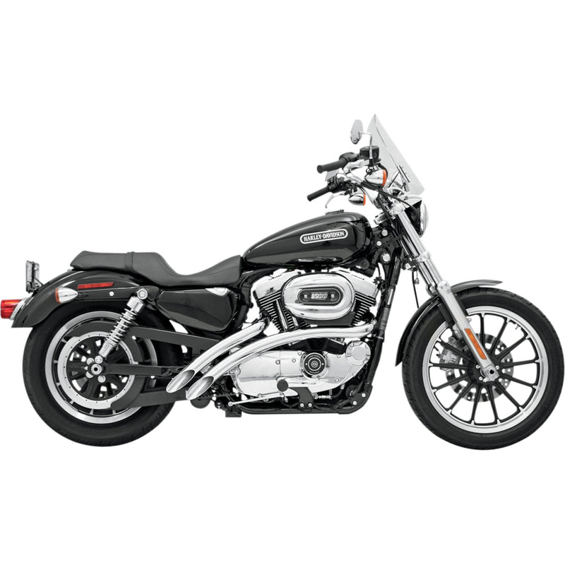 Bassani Xhaust Radius Sweeper 2-Into-2 Exhaust System - XL-FF12 For Harley Sportster 1986-2003