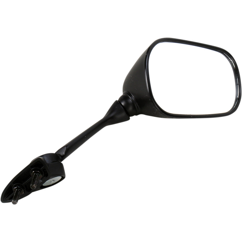 EMGO 0640-0681 20-37481 OEM-Style Replacement Mirror Mirror - Side View - Rectangle - Black - Right