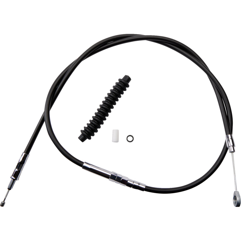 Drag Specialties High-Efficiency Black Vinyl Clutch Cable /16" For Harley Softail Night Train / Blackline 2007-2009