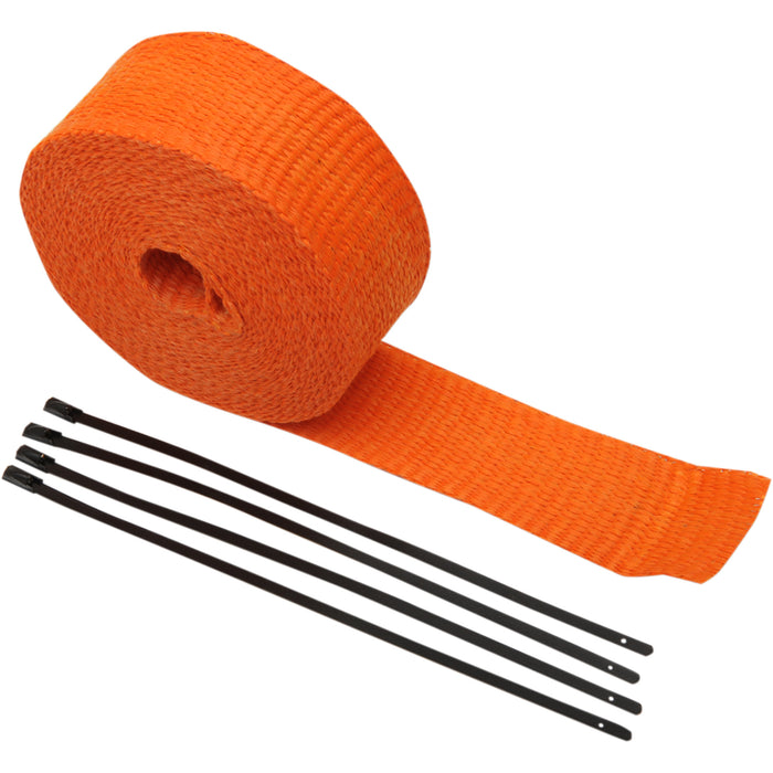 CYCLE PERFORMANCE PROD. 1861-0899 CPP/9062B Fiberglass Exhaust Wrap Kit orange - 2" x 25'