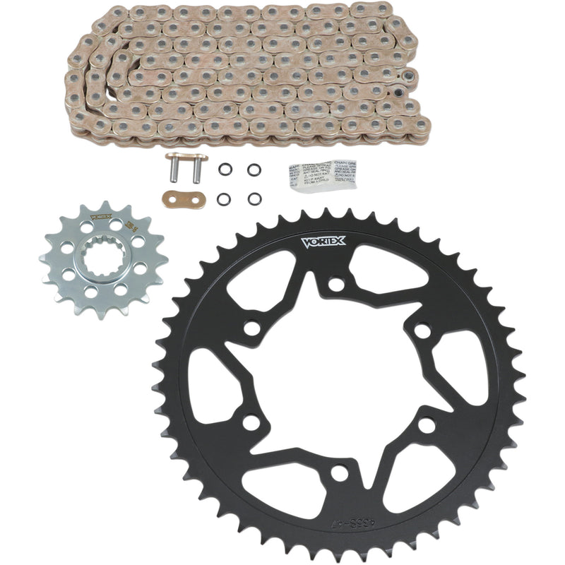 VORTEX 1230-1155 CKG6362 HFRS 520 Steel Chain Kit Steel Chain Kit - Gold - Yamaha - YZF-R1 - '06-'08