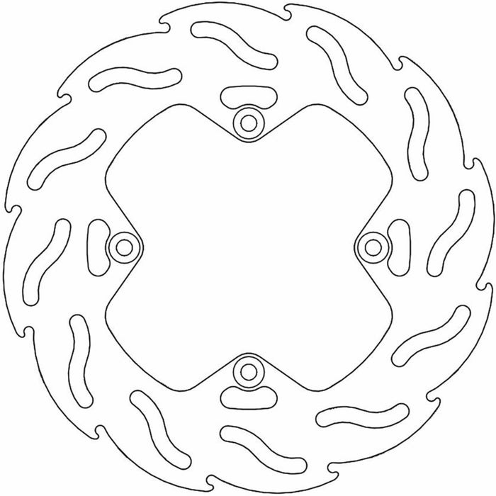 MOTO-MASTER 1711-2039 110269-PU Brake Rotors Brake Rotor - Rear - Flame