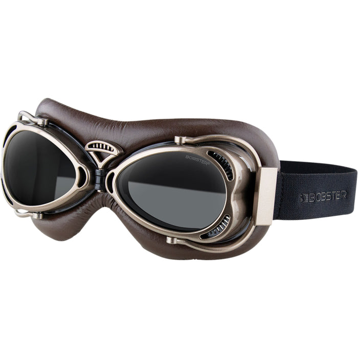 BOBSTER 2610-1384 BFLG002 Flight Goggles matte antique brown - smoke