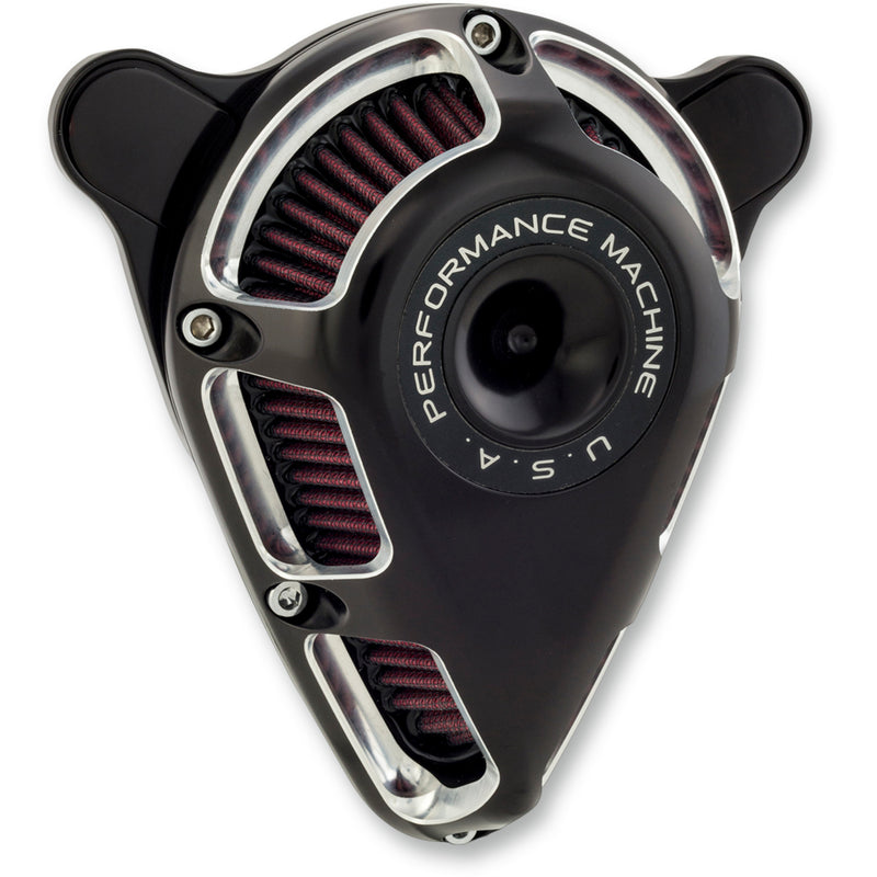 Performance Machine Jet Air Cleaner - 0206-2140-BM For Harley Motorcycles 2017-2023