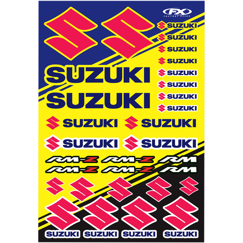 FACTORY EFFEX 4320-2151 22-68430 Sticker Sheet Decal Kit - Suzuki