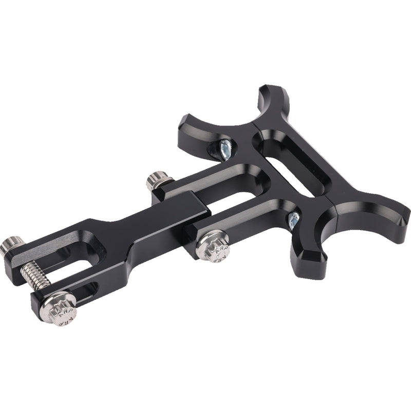 THRASHIN SUPPLY CO. 2210-0633 TSC-2215 Gauge Relocation Bracket - Holeshot riser gauge relocation mounting bracket - Black