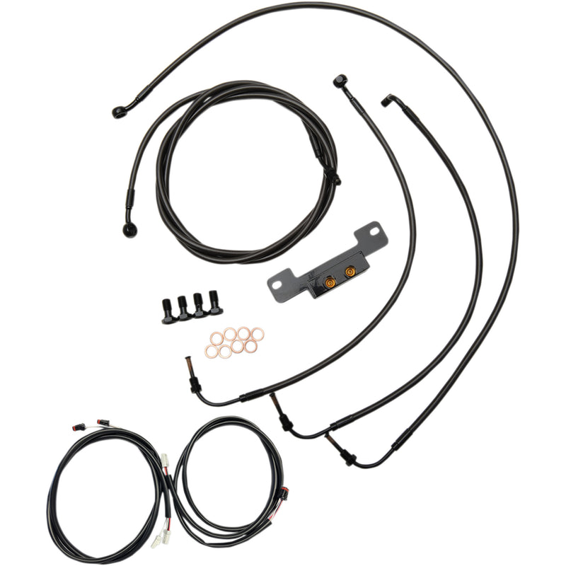 La Choppers Midnight Cable Kit - LA-8055KT3-19M For Harley Touring 2017-2019