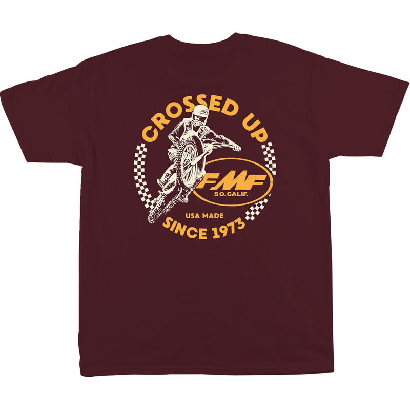 FMF 3030-23852 SP24118901MRNSM Crossed Up T-Shirt maroon - small