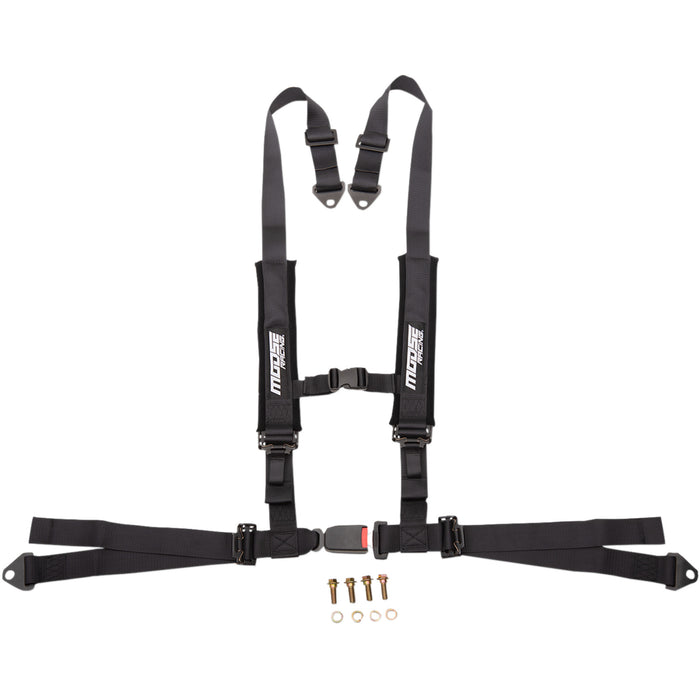 MOOSE OFFROAD 4510-1243 100-4402-PU Seat Harness 4 point - 2x2 - black