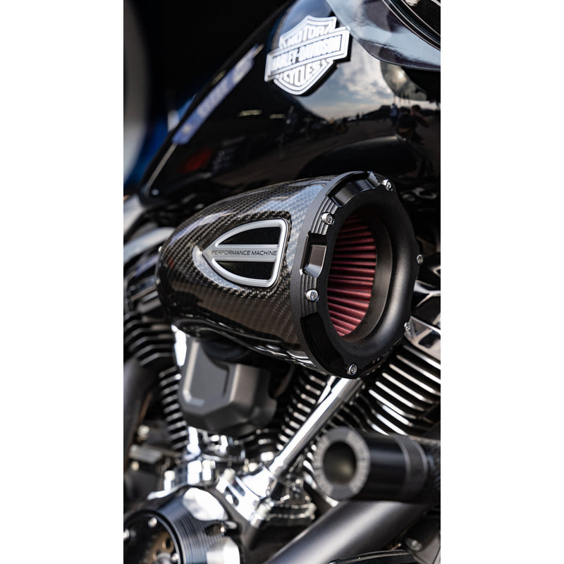 Performance Machine (pm) C4 Series Air Cleaner - 0206-2161-SMB For Harley Motorcycles 2008-2017