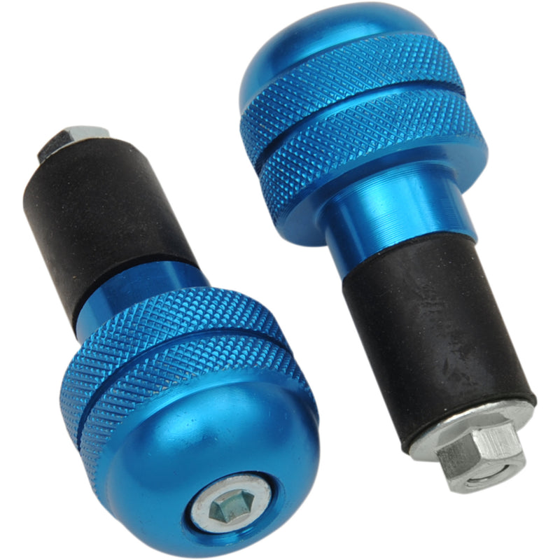 K&S TECHNOLOGIES 156001 15-6001 Anti-Vibration Handlebar End Bar End - Anti-Vibrating - Blue