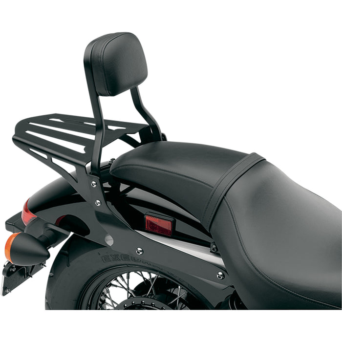 COBRA 1510-0152 02-3602B Sissy Bar Mounted Luggage Rack Sissy Bar Luggage Rack - Black - Laser-cut
