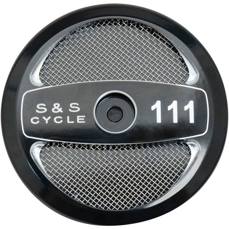 S&S CYCLE 1014-0244 170-0319 Stealth Air Cleaner Cover - Black - 111"