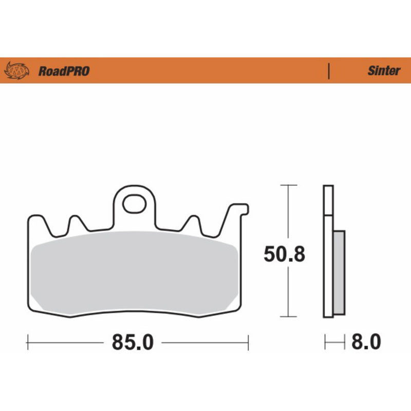 Moto-Master Brake Pad - 408001-PU For Harley LiveWire / Pan America 1250 / Pan America 1250 Special RA1250S / Sportster RH1250S 2020-2023