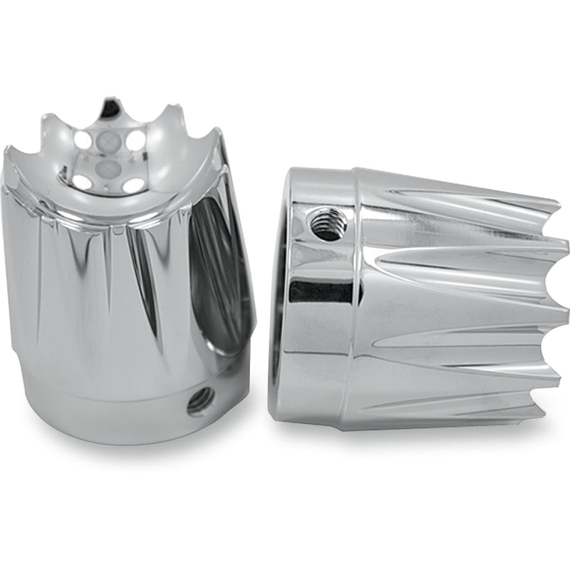 Avon Grips Excalibur Axle Nut Cover - AXL-EX-CH For Harley Motorcycles 2007-2020