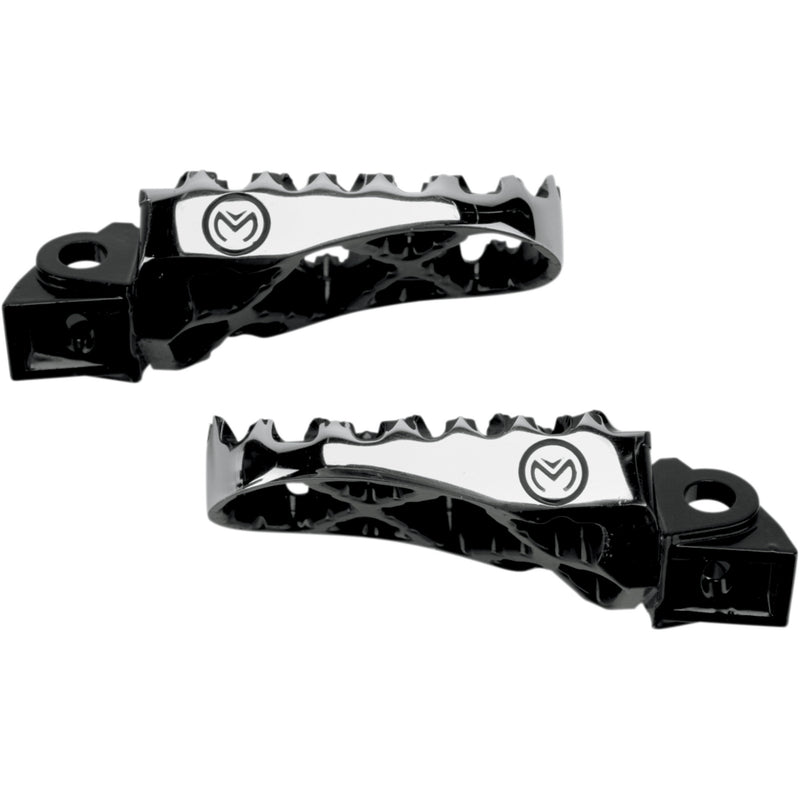 Moose Offroad Hybrid Footpegs - STKXM-5 For Kawasaki Dirt Bikes 1998-2025 | Suzuki RM 100 2003-2004