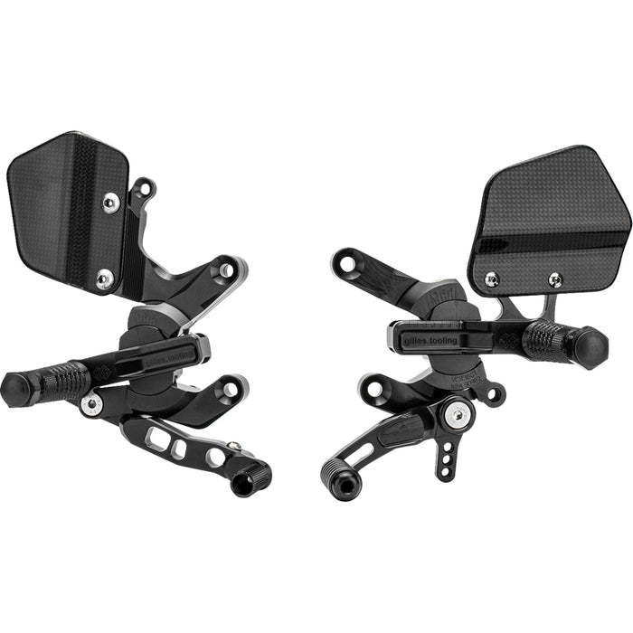 GILLES TOOLING 1623-0275 VCR-KT03-B Adjustable Rearset black - ktm