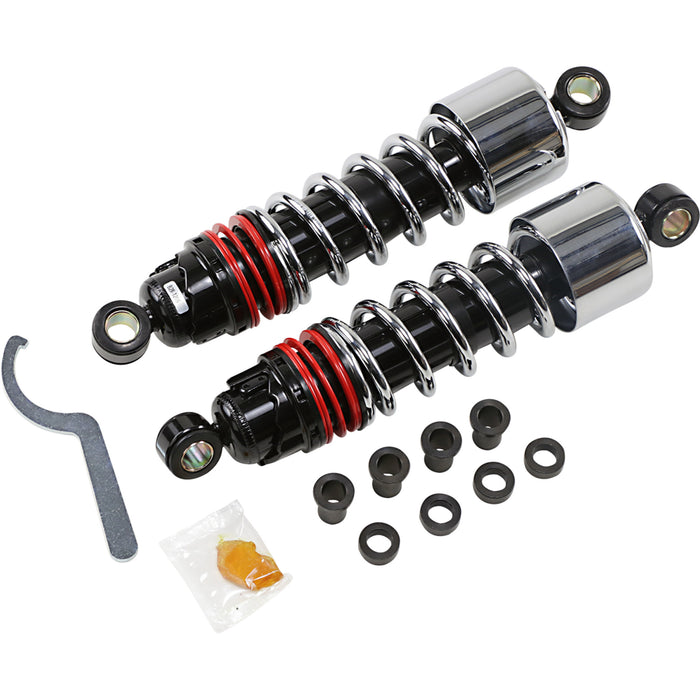BURLY BRAND 1310-1969 B28-1206 Slammer Plus Shocks - Chrome - XL