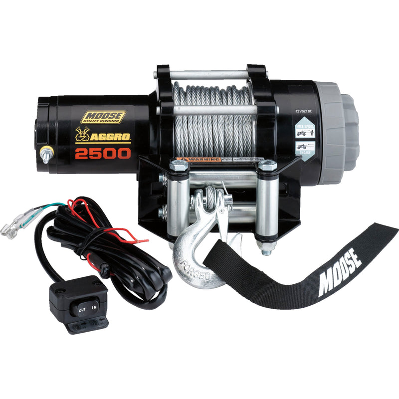 MOOSE OFFROAD 4505-0759 104306 Aggro Winch 2500 LB Winch - Wire Rope