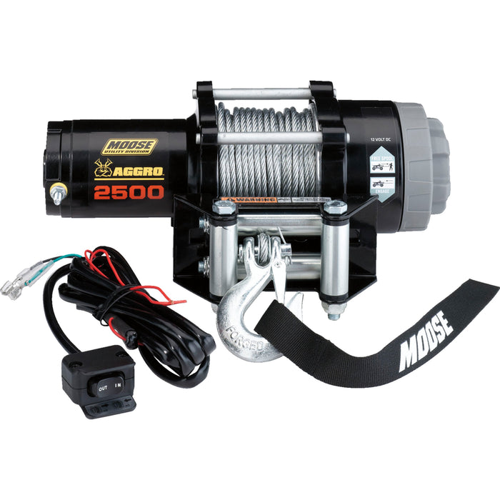 MOOSE OFFROAD 4505-0759 104306 Aggro Winch 2500 LB Winch - Wire Rope