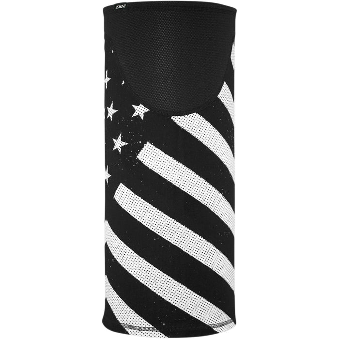 ZAN HEADGEAR 2502-0225 TW091 Motley Tube® SportFlex® Windproof Tube black/white flag