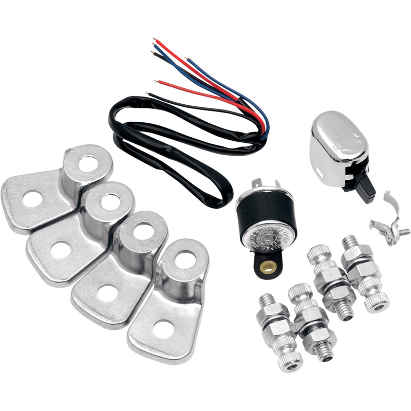 K&S TECHNOLOGIES 25-9000 25-9000 Universal Turn Signal Wiring Kit Turn Signal Wiring Kit w/ Brackets - Universal