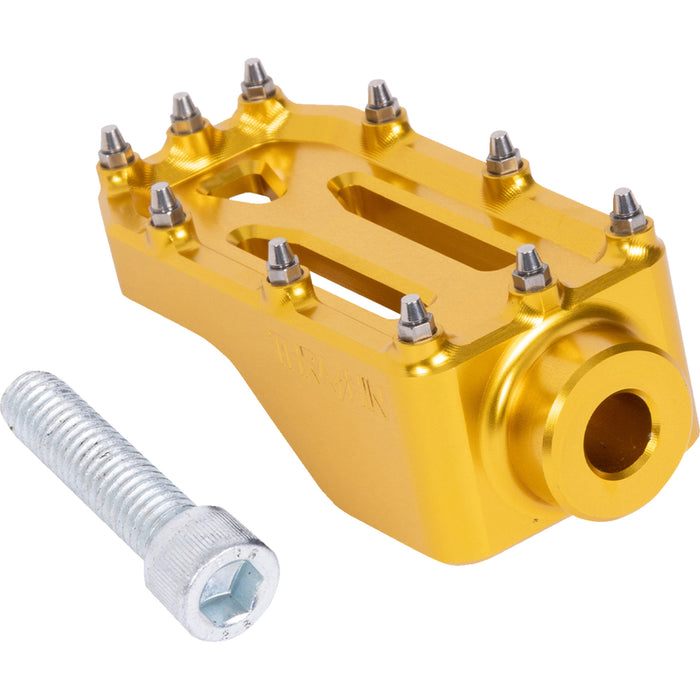 THRASHIN SUPPLY CO. 1610-0764 TSC-2221-5 Aggressor Brake Pedal gold - touring