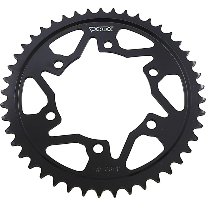 VORTEX 1210-0545 438S-45 Steel Sprocket Steel Rear Sprocket - 45 Tooth
