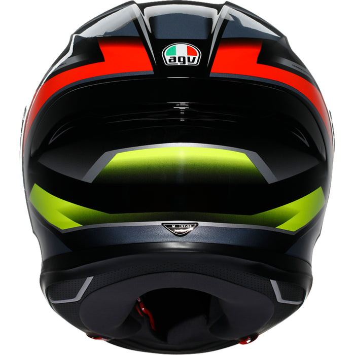 AGV K6 S Erazer Helmet - Black/Red/Yellow Fluo