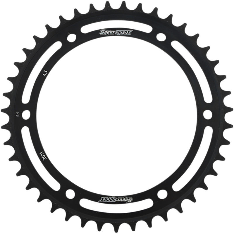 SUPERSPROX 1210-2161 RFE-2011-43-BLK Racing Steel Rear Sprocket Rear Sprocket - 43 Tooth