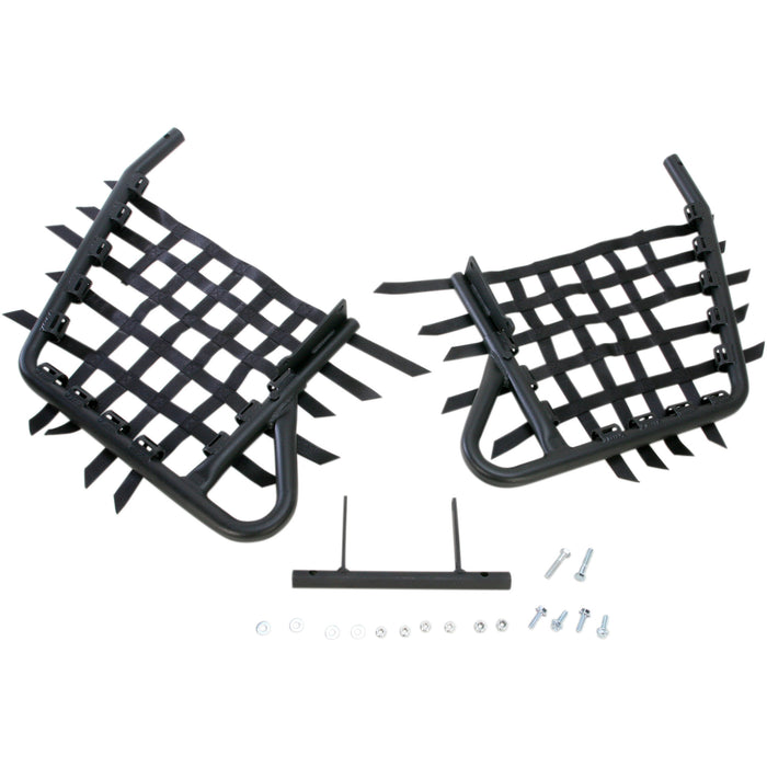 DG PERFORMANCE 0530-1099 60-4509X Alloy Nerf Bars Nerf Bars - YFZ 450 - Black/Black