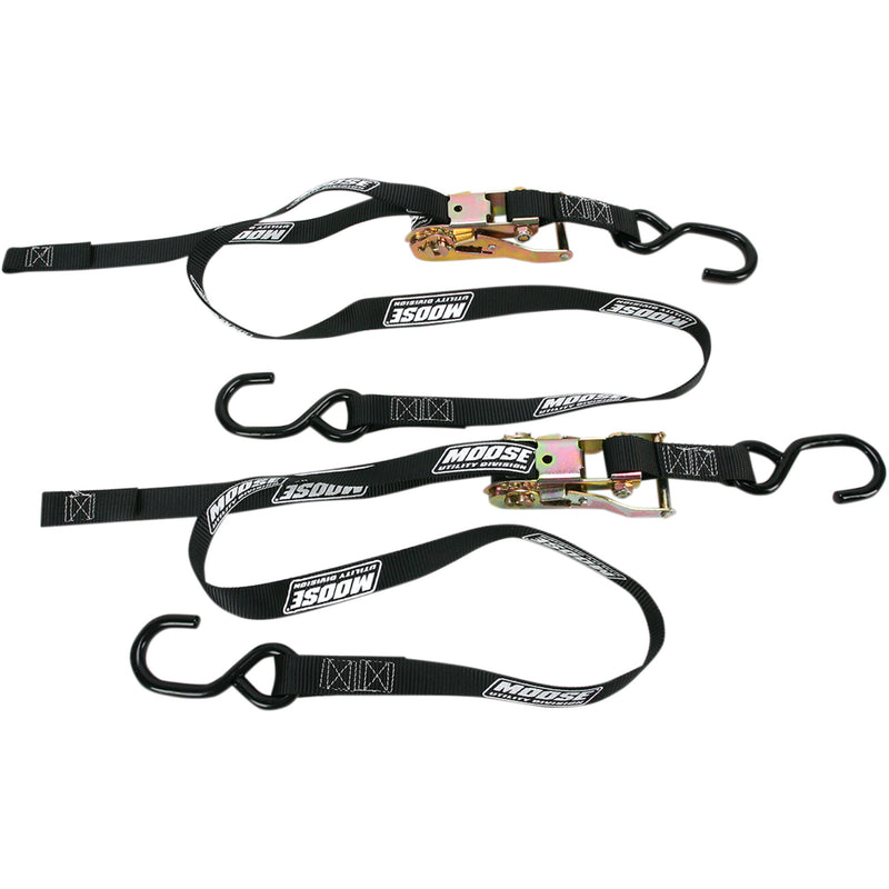 MOOSE OFFROAD 3920-0297 3920-0297 Heavy-Duty Tie-Downs Ratchet Tie-Down - 1" - Black