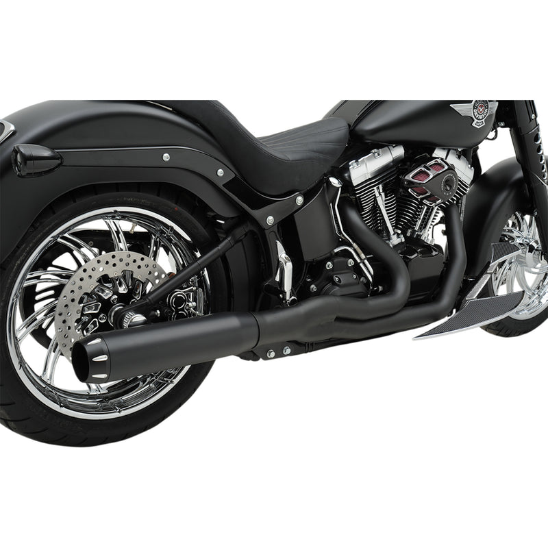 Bassani Xhaust Road Rage II B1 Power 2-Into-1 Exhaust System - 1S18RB For Harley Softail 1986-2017
